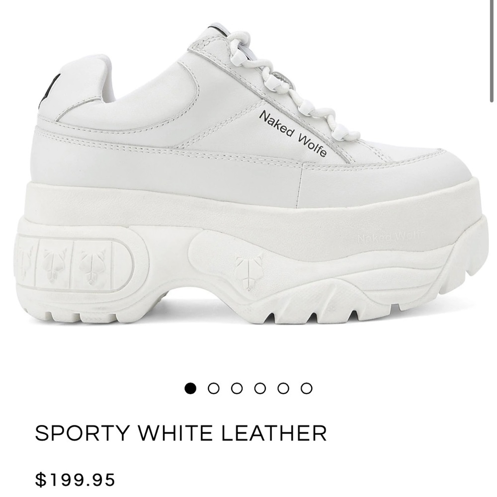 NAKED WOLFE SPORTY WHITE SNEAKERS